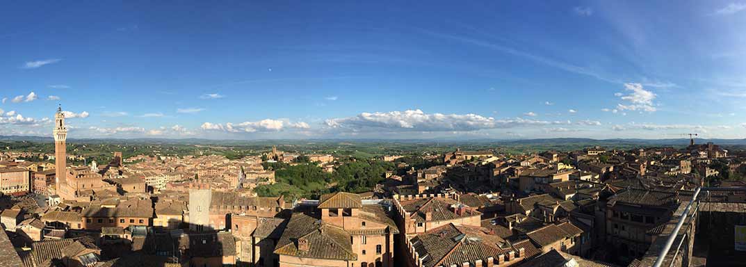 Siena, Italy, the view from the top of the duomo